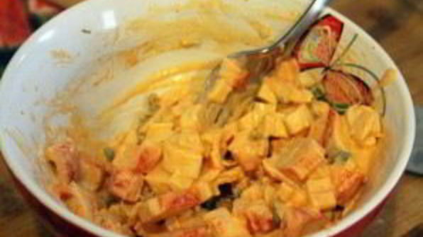 простой салат из крабовых палочек