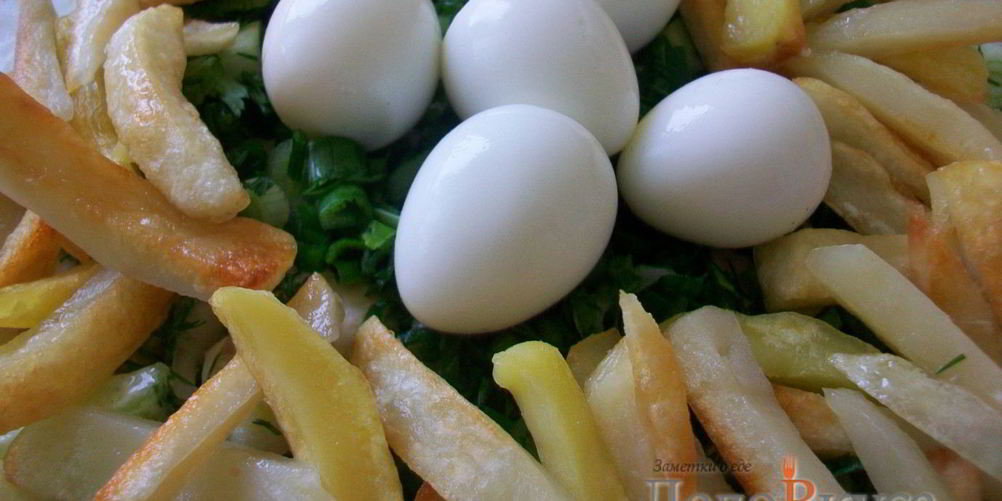 Рецепт салата гнездо глухаря