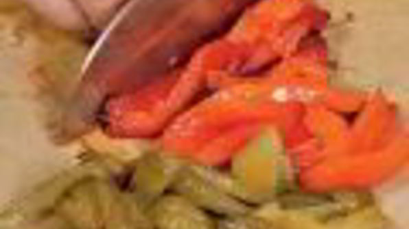 салат из морепродуктов с овощами