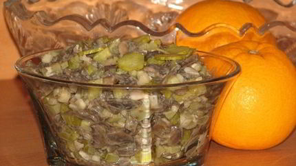 Салат из жареных шампиньонов