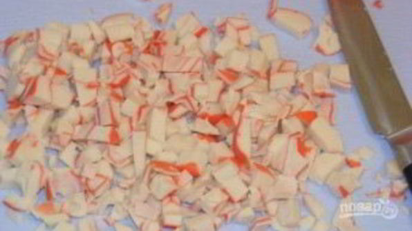 салат крабы в шубе