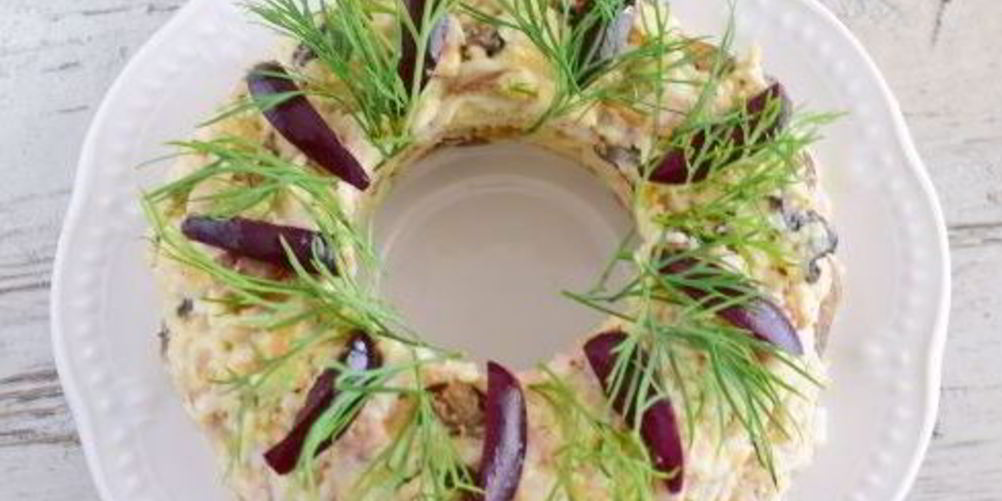 Рецепт салата лешего с курицей