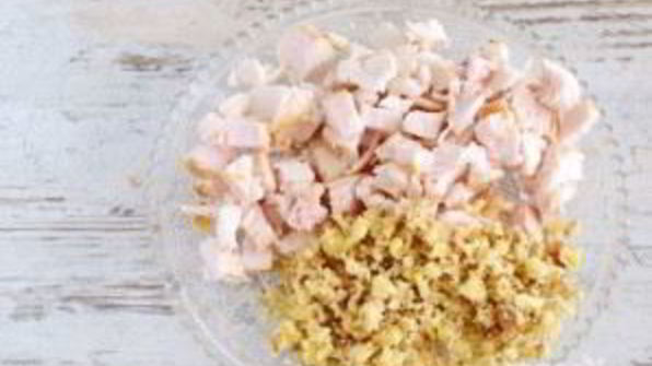 салат леший с курицей