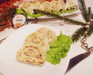 Мимоза в лаваше