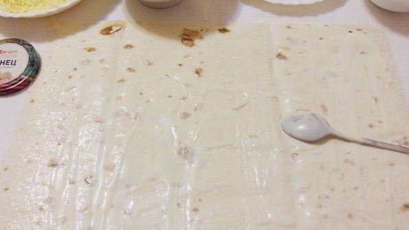 мимоза в лаваше