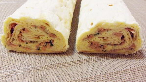 мимоза в лаваше