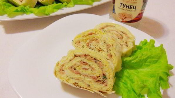 мимоза в лаваше