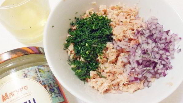 мимоза в лаваше