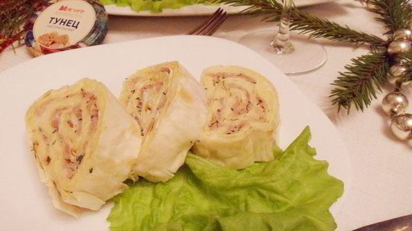 мимоза в лаваше