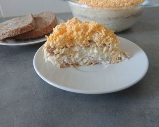 Салат Мимоза без картофеля