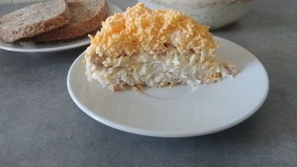 Салат Мимоза без картофеля