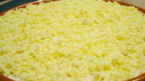 салат мимоза с плавленым сыром