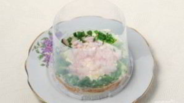 салат мимоза с рисом и сыром