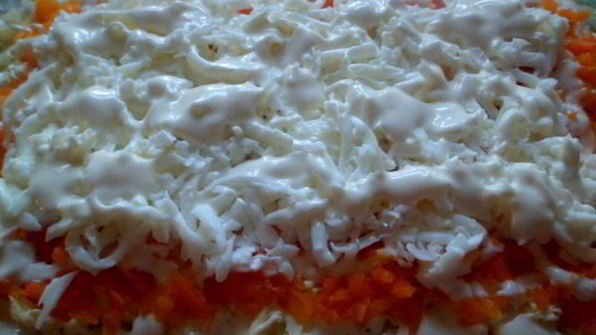 салат-рулет мимоза