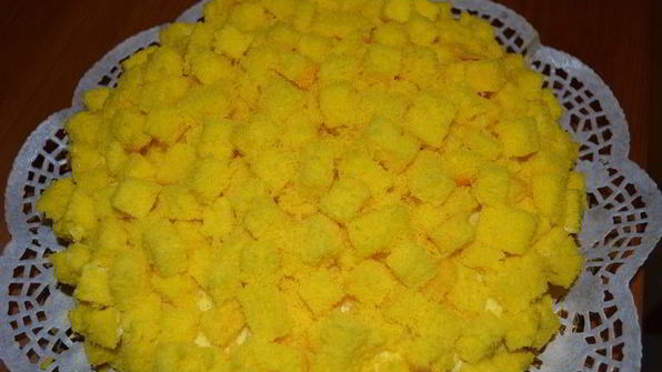 торт мимоза