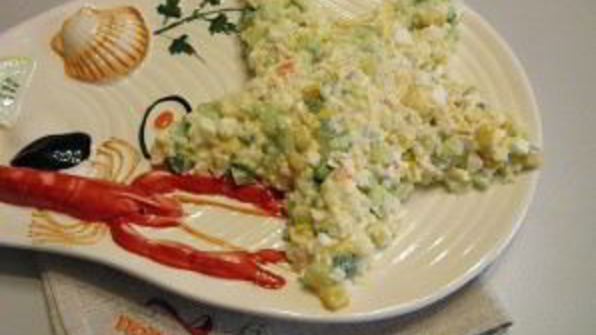 салат морская звезда с крабовыми палочками