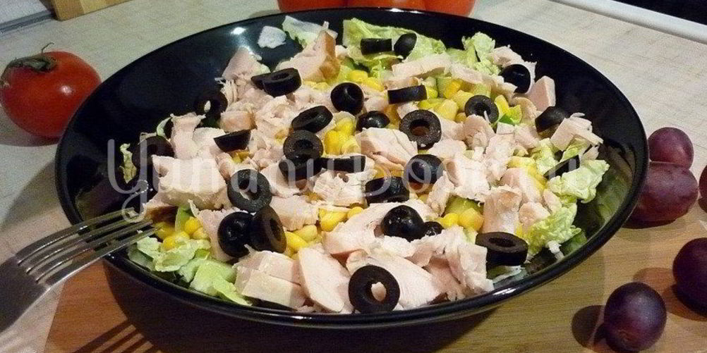 Рецепт салата нежного цвет