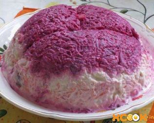 Диетическая селедка под шубой