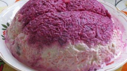 Диетическая селедка под шубой