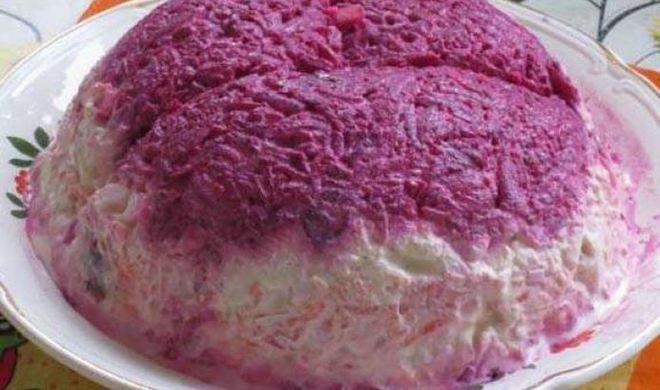 Диетическая селедка под шубой