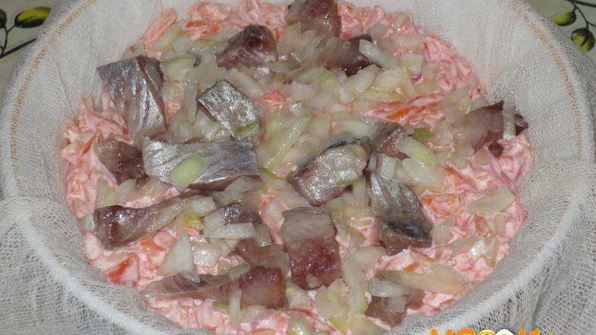 диетическая селедка под шубой