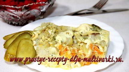 Филе минтая под шубкой