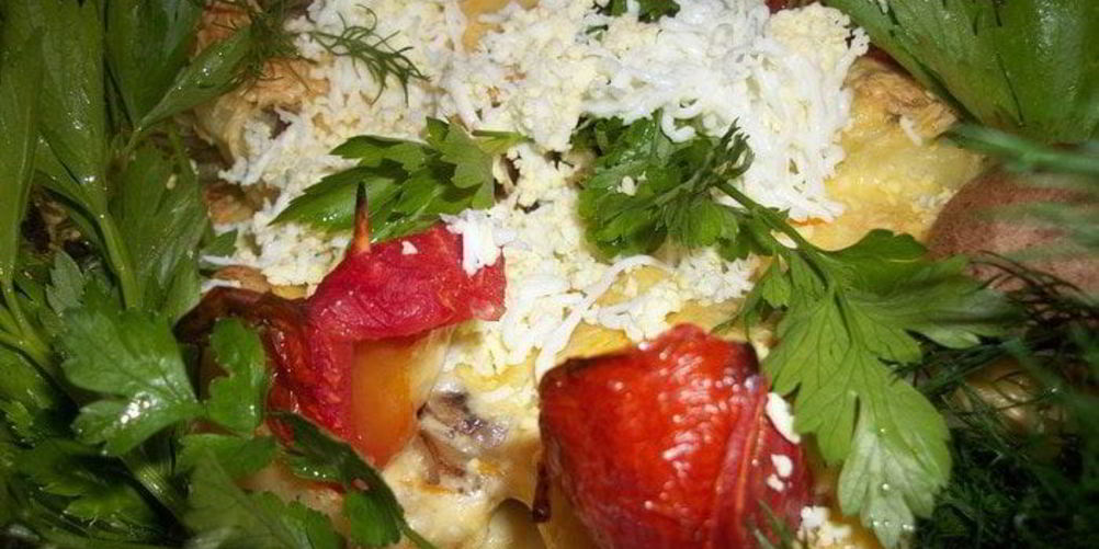 Рецепт картошки под шубой