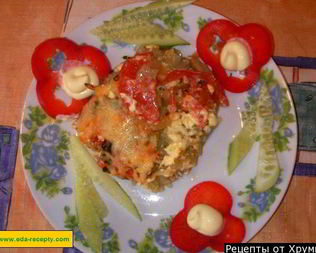 Мясо свинина с картошкой под шубой