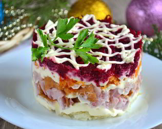 Петушок под шубой