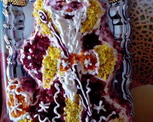 Салат Дед Мороз — типа селедка под шубой