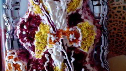 Салат Дед Мороз — типа селедка под шубой