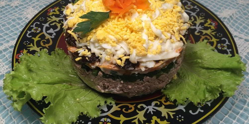 Рецепт салата печень под шубой