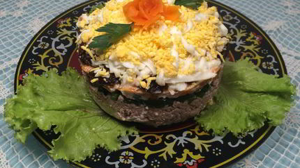 Салат Печень под шубой