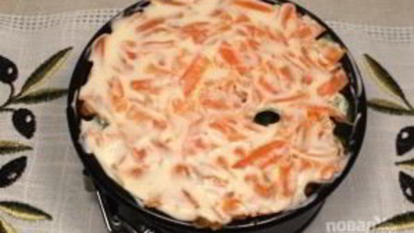 салат печень под шубой