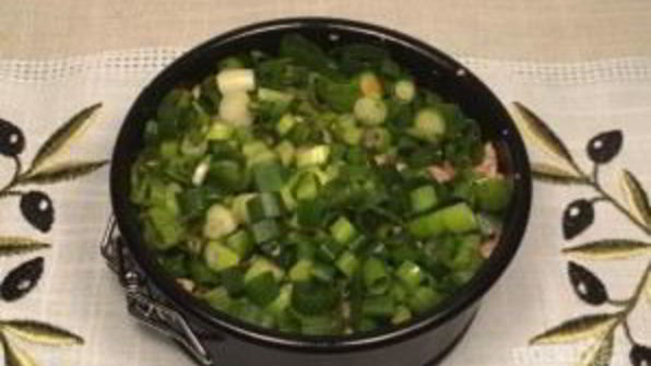 салат печень под шубой