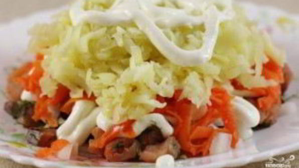 салат рыба под шубой