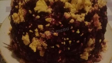 Салат рыбные консервы под шубой