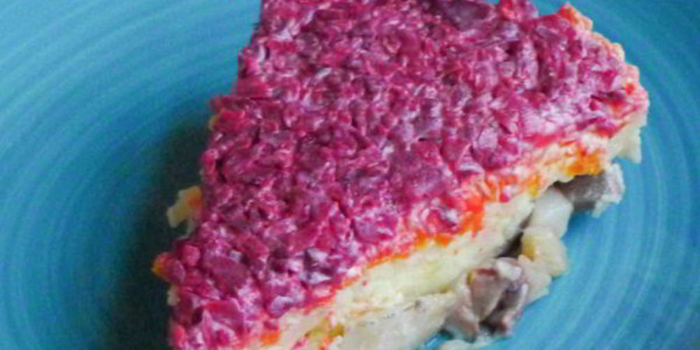 Рецепт салата сельдь под шубой