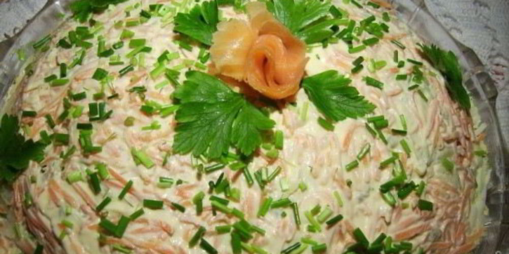 Рецепт салата семга под шубой