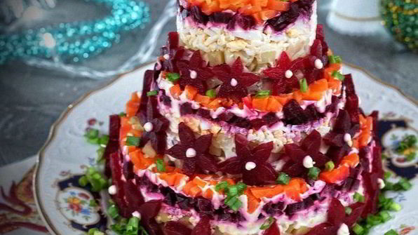 салат-торт селедка под шубой