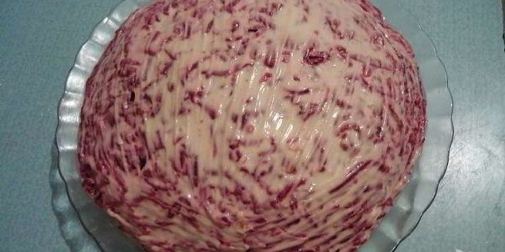 Рецепт сельди под шубой с яблоком