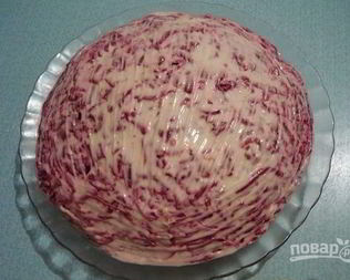 Сельдь под шубой с яблоком