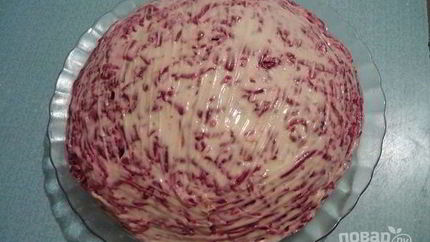 Сельдь под шубой с яблоком