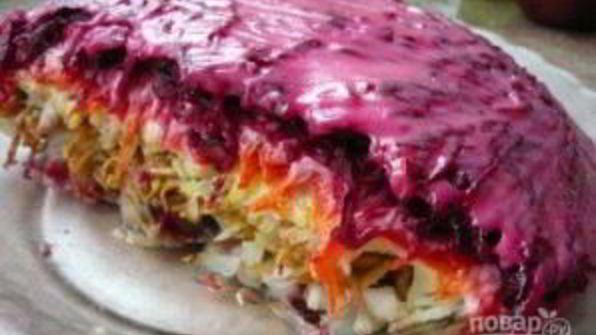 сельдь под шубой с яблоком