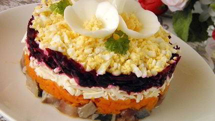 Селедка под шубой по-новому