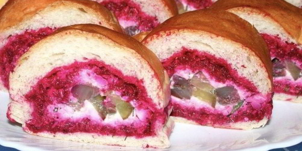 Рецепт селедки под шубой в батоне