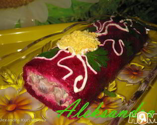 Селедка в рукаве под шубой