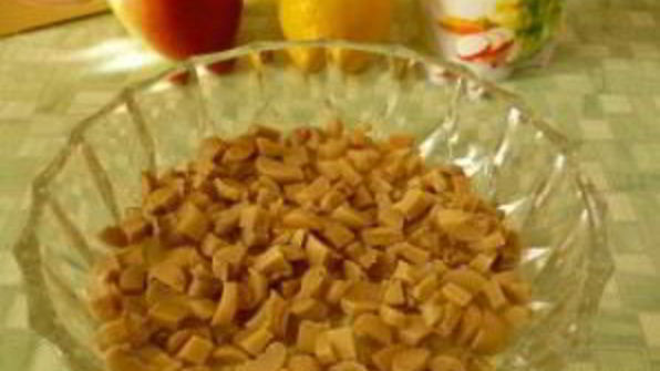 салат с маринованными шампиньонами