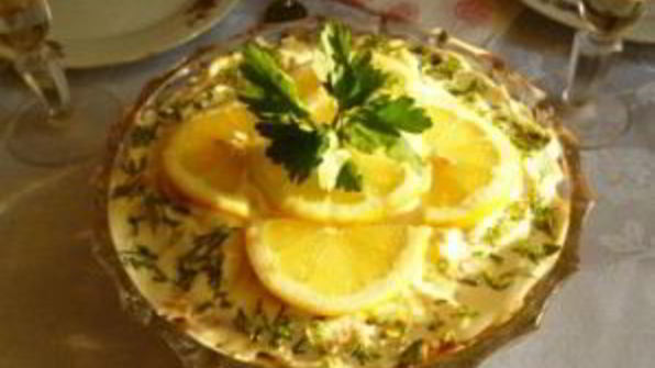 салат с маринованными шампиньонами