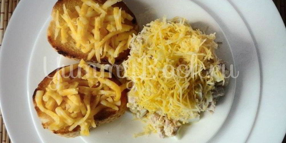 Рецепт салата с отварной говядиной и консервированными ананасами